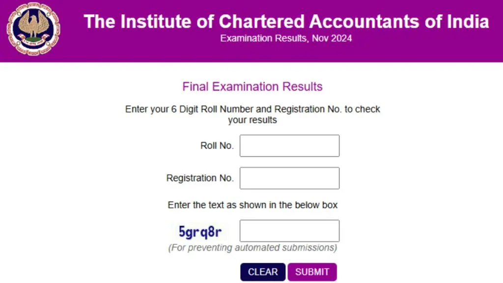 Chartered Accountant 2025 Result